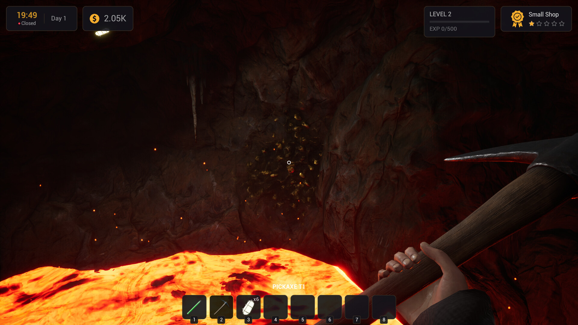 Miner Shop Simulator cozy mining shop interior